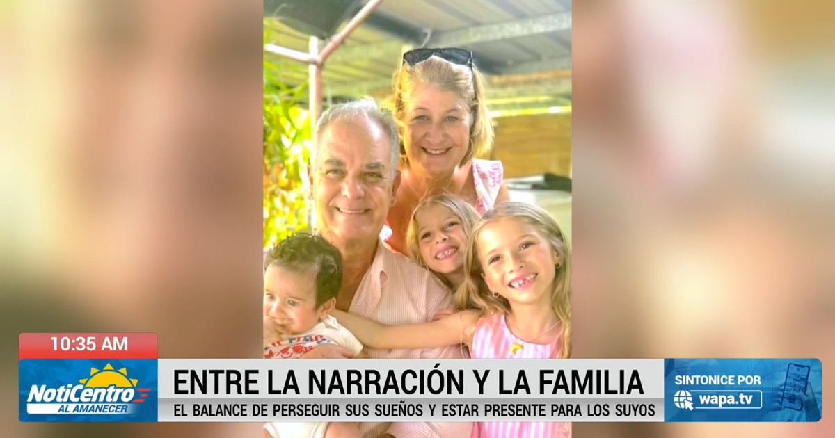 Jaime Rullán: el narrador deportivo que equilibra su carrera con la paternidad