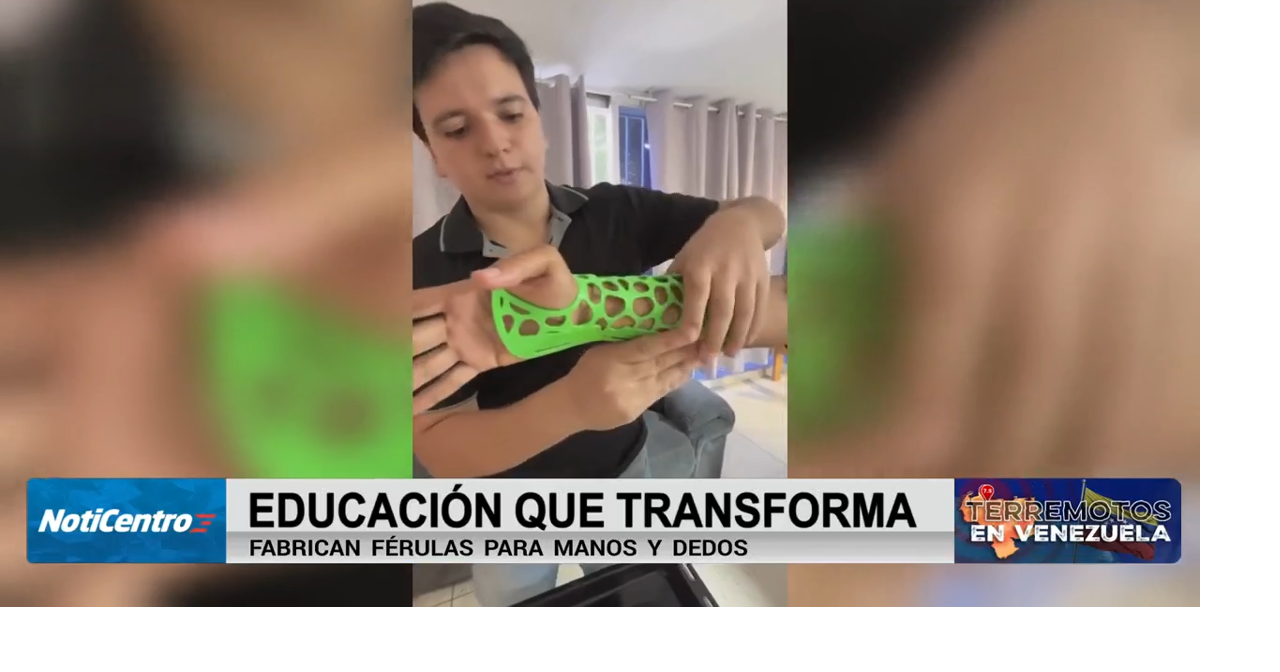 Estudiantes de Dorado fabrican férulas en 3D para víctimas de terremotos en Venezuela