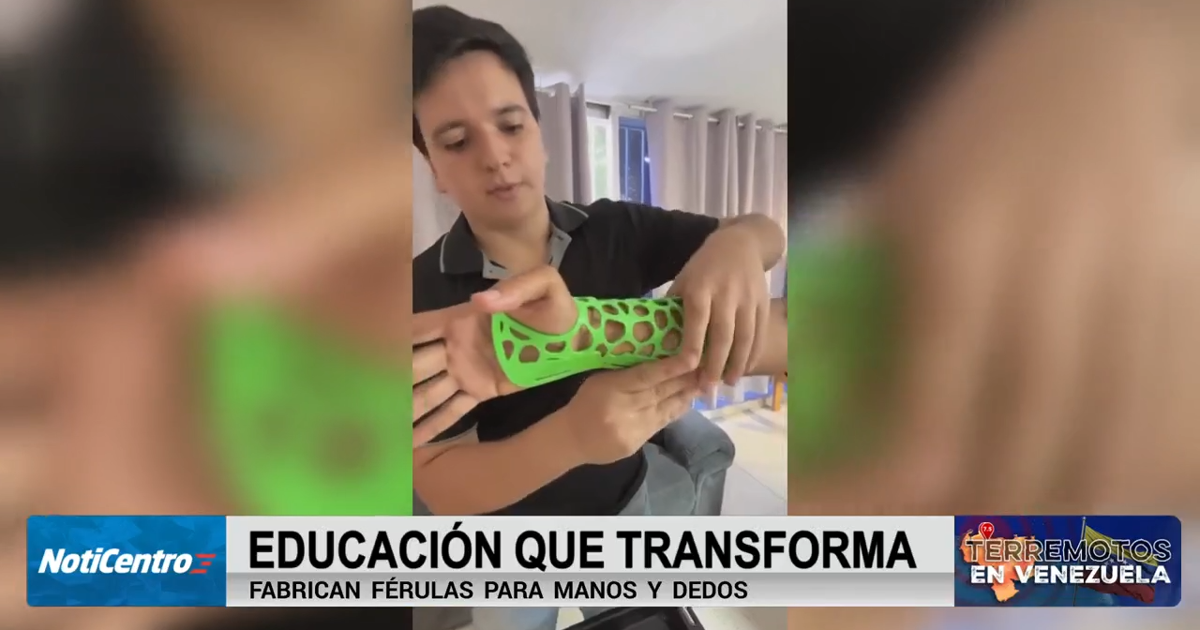 Estudiantes de Dorado fabrican férulas en 3D para víctimas de terremotos en Venezuela