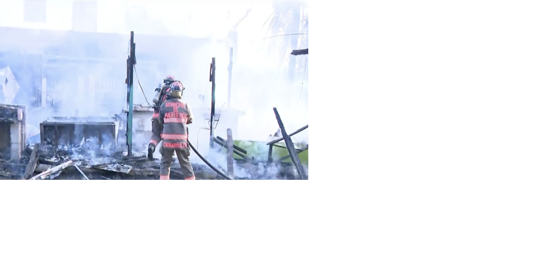Incendio consume chinchorro familiar de más de 20 años en Loíza