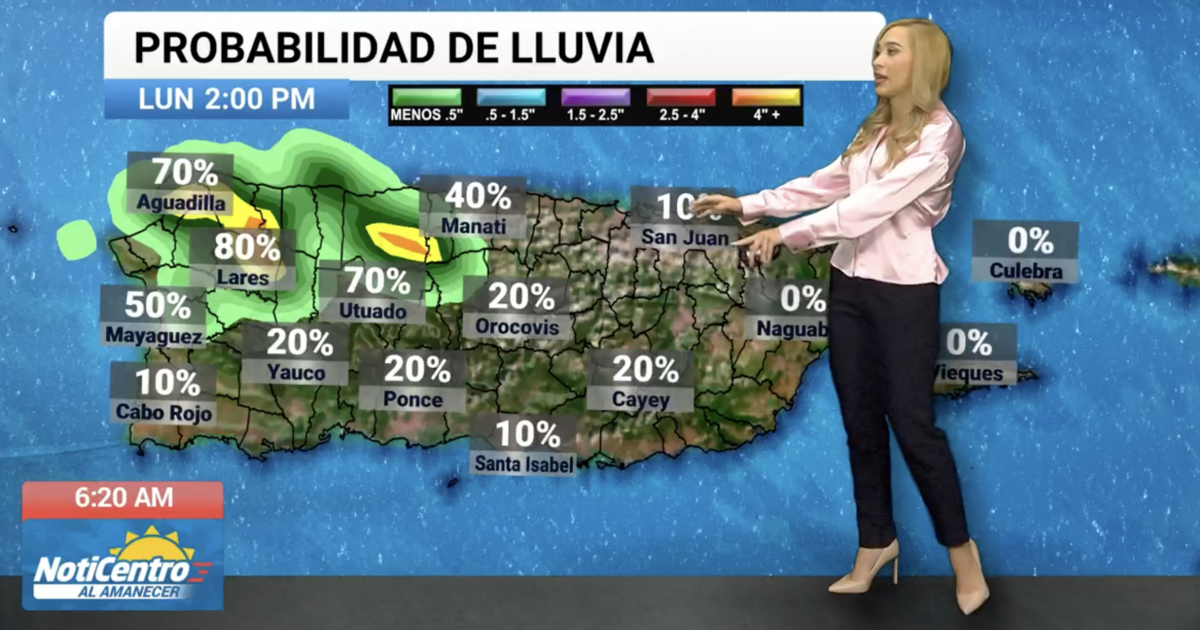 NWS alerta sobre aguaceros, tronadas y calor extremo para el noroeste de Puerto Rico