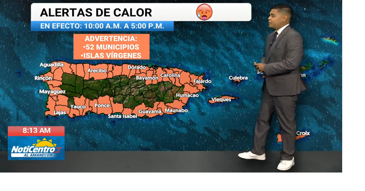 Advertencia de Calor para zonas costeras de Puerto Rico con índices de hasta 114°F