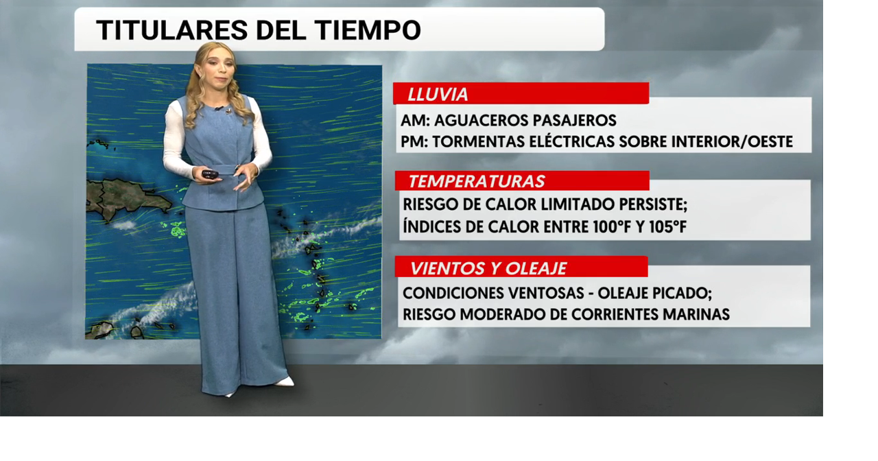 Tu Tiempo: Aguaceros pasajeros durante la mañana