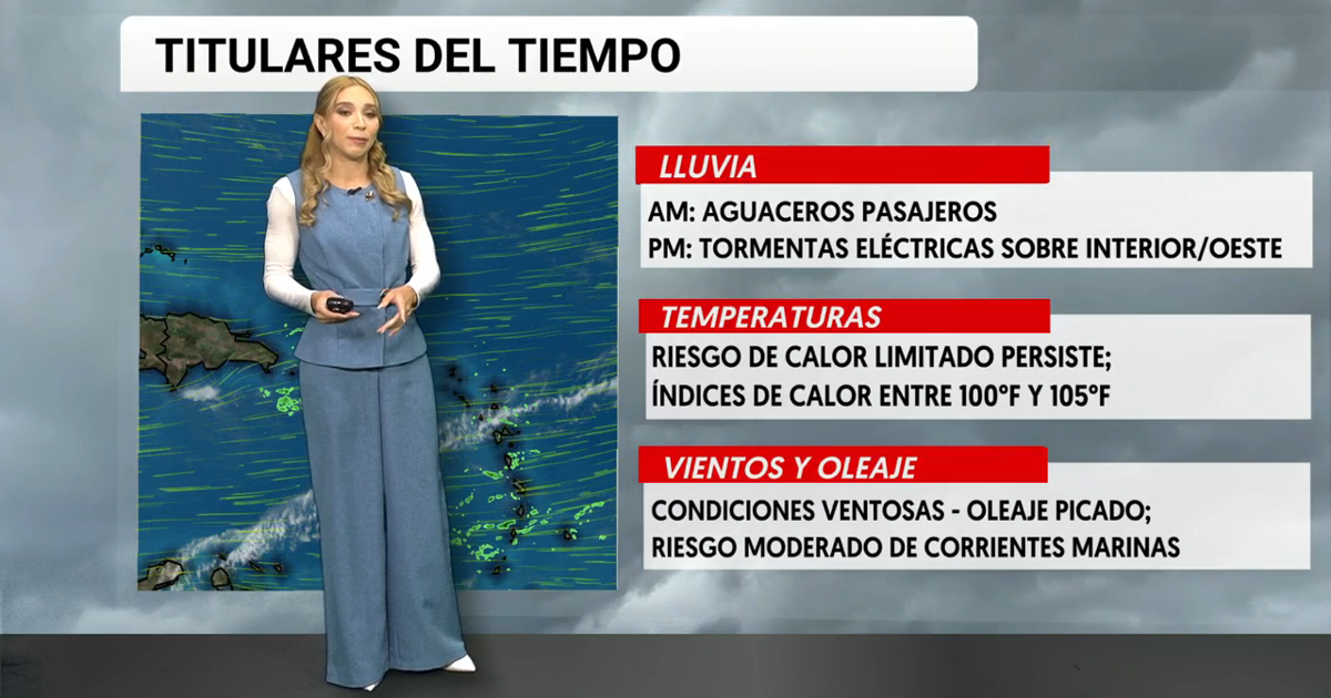 Tu Tiempo: Aguaceros pasajeros durante la mañana