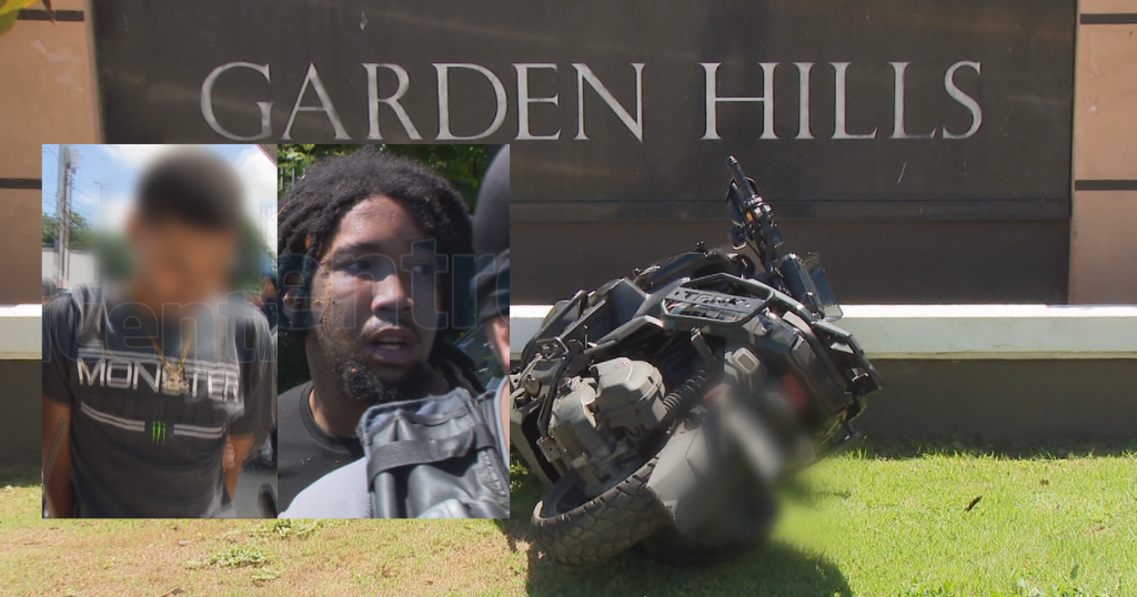 Arrestan a dos tras persecución en motora robada que terminó en Garden Hills, Guaynabo