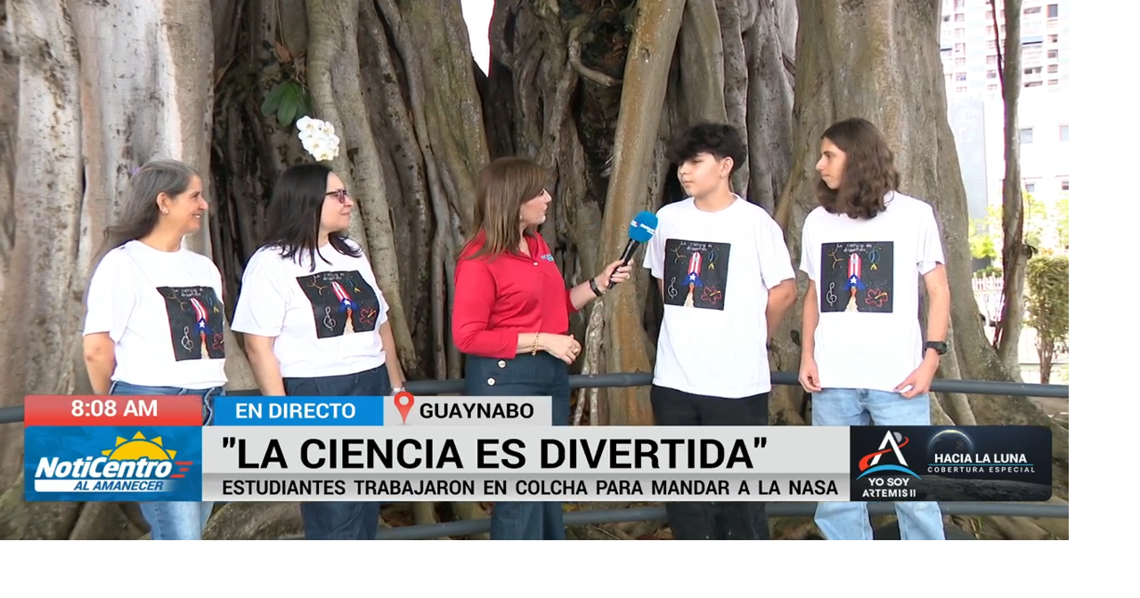 Estudiantes boricuas trabajan en colcha para mandar a la NASA bajo el lema “La ciencia es divertida”