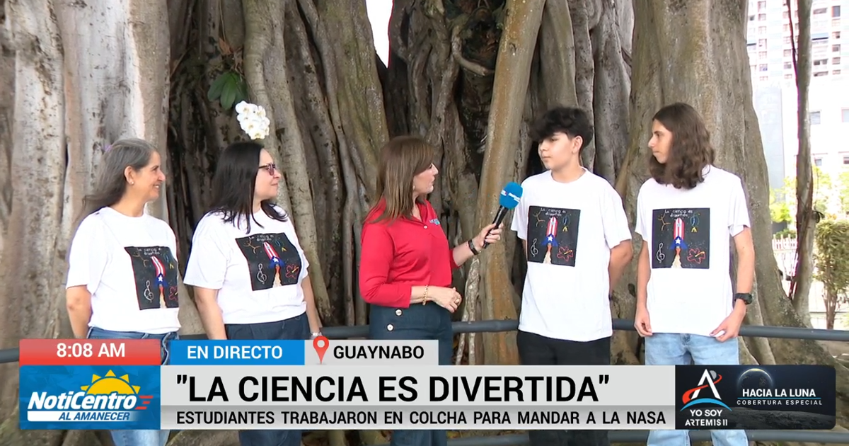Estudiantes boricuas trabajan en colcha para mandar a la NASA bajo el lema “La ciencia es divertida”