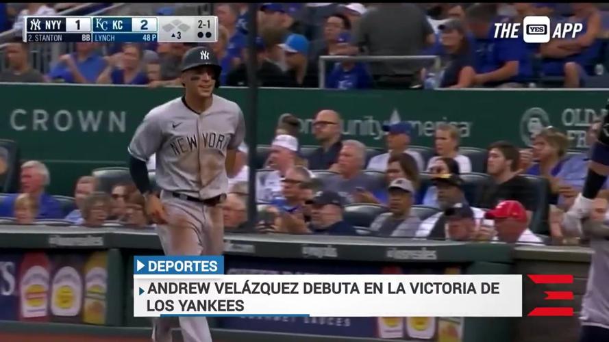 Nuestro Andrew Velázquez debuta en la victoria de los Yankees