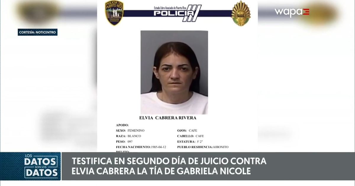 Testigo clave declara en juicio contra Elvia Cabrera por asesinato de Gabriela Pratts
