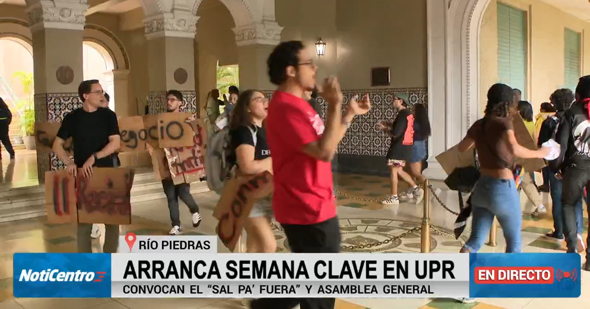 Marchan en la UPR Río Piedras previo a asamblea general de esta semana