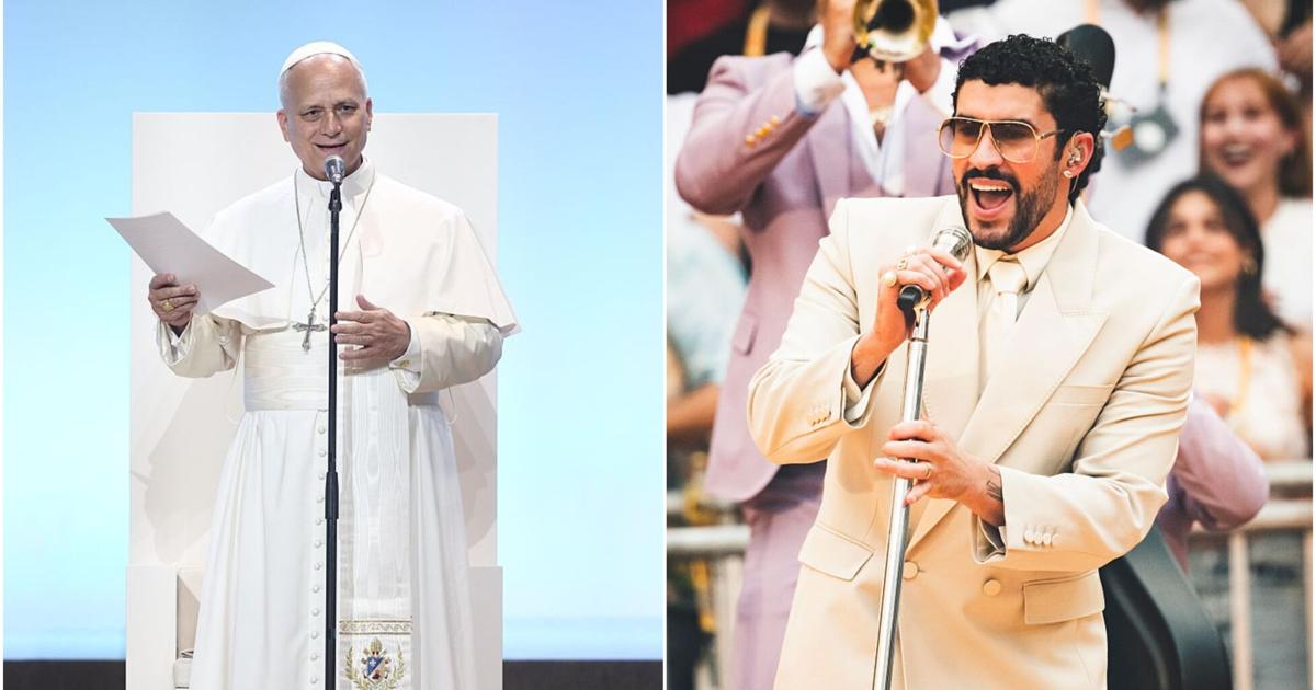 El papa León XIV y Bad Bunny tuvieron un breve encuentro en Madrid