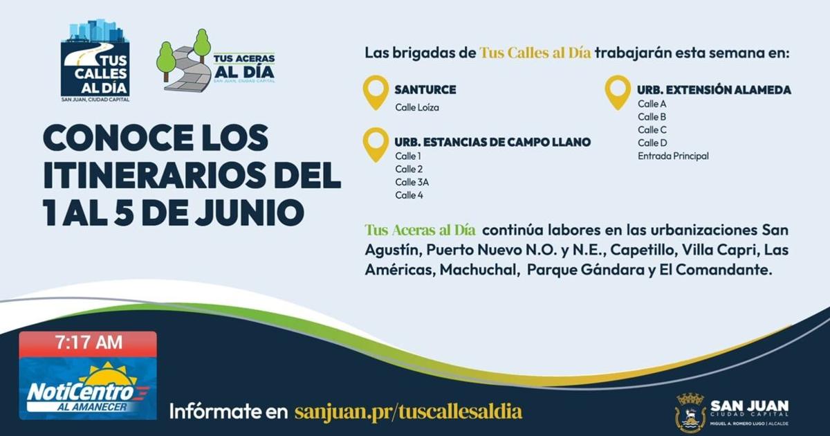 San Juan repavimentará calle Loíza y reconstruirá aceras en varios barrios