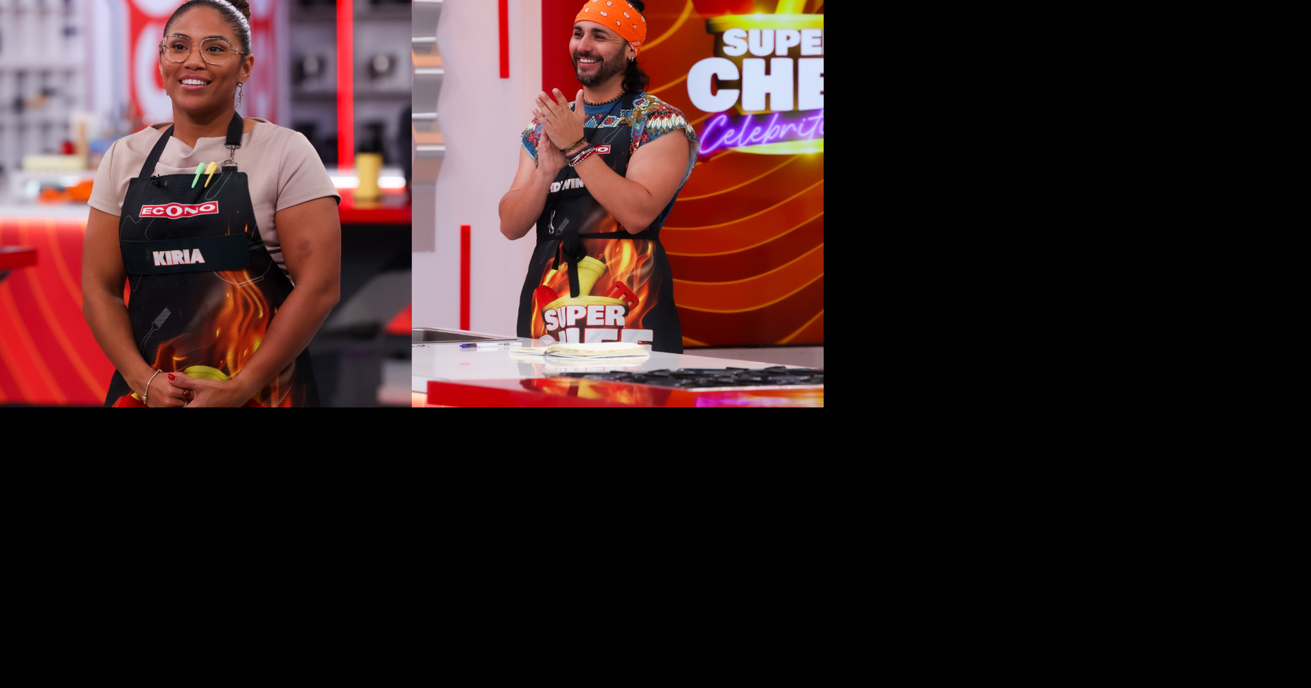 Edwin y Kiria se salvan en el inicio de ciclo en Super Chef Celebrities