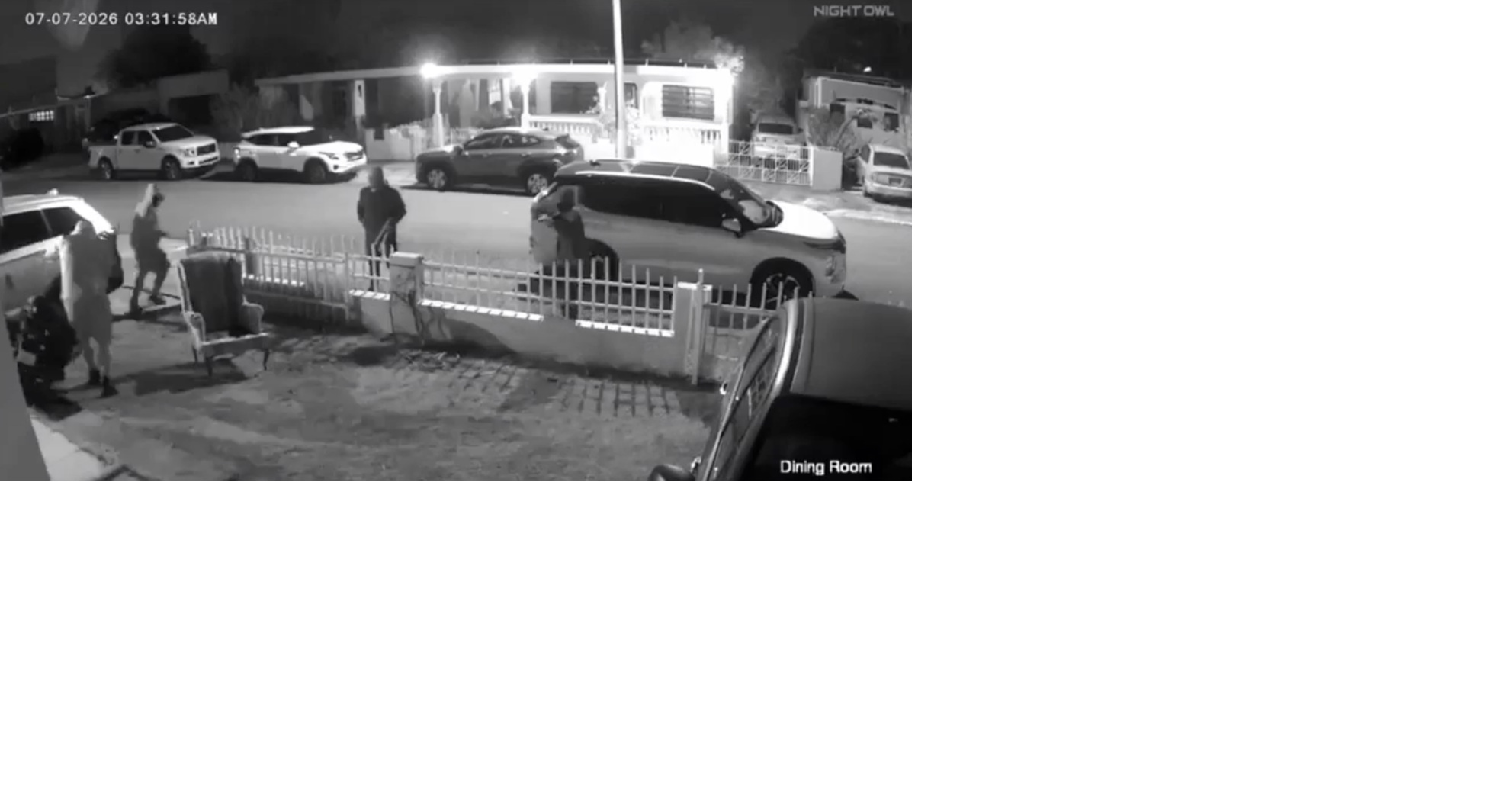 Cuatro encapuchados roban motora en urbanización de Guayama y quedan grabados en cámara