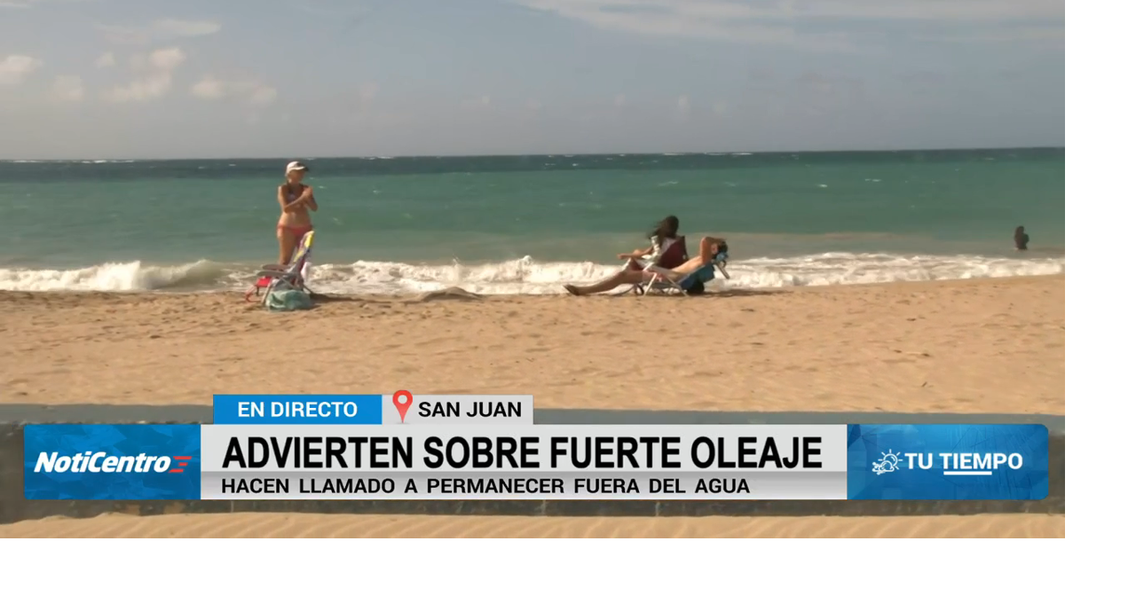 Exhortan a tener precaución en las playas; varias alertas están en efecto