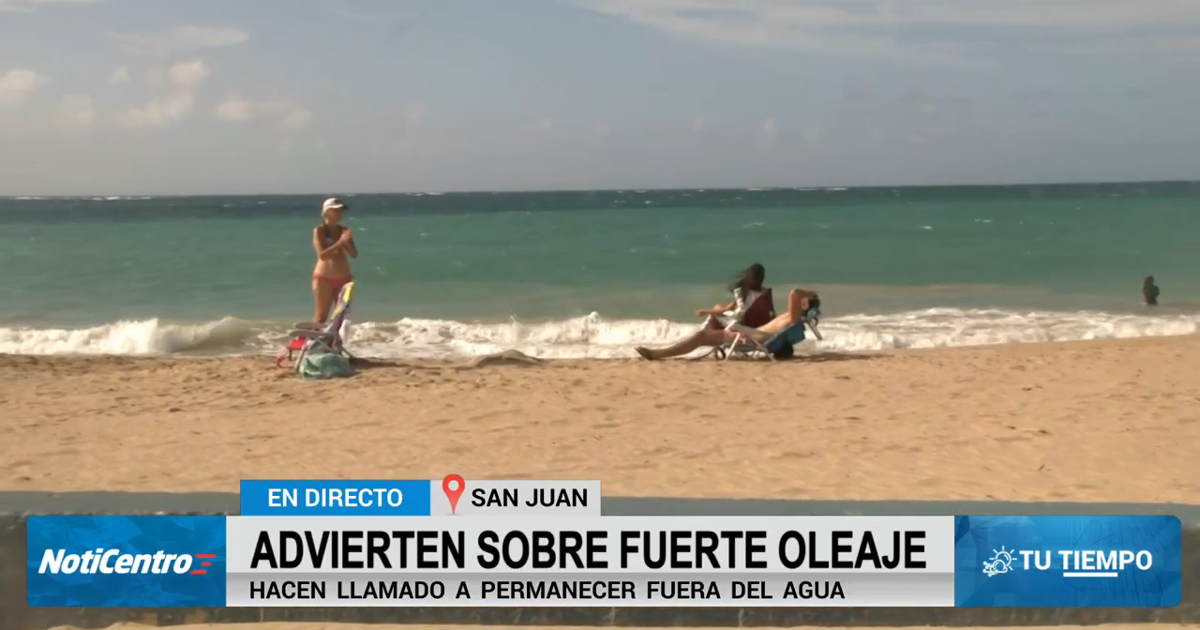 Exhortan a tener precaución en las playas; varias alertas están en efecto