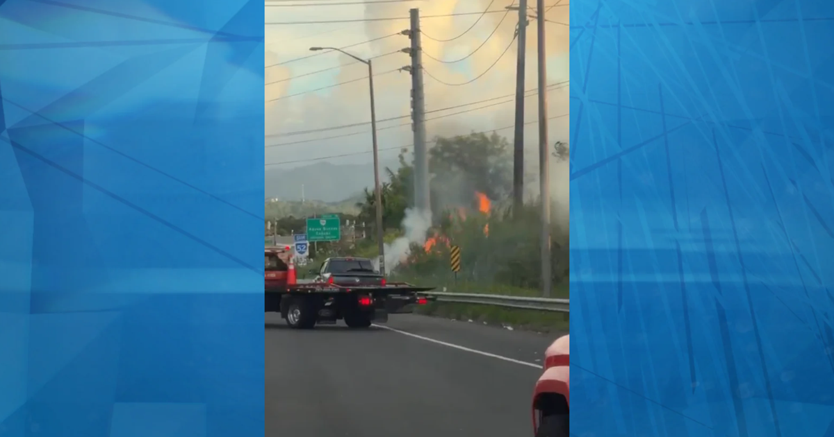 Incendio forestal cerca del expreso 52 causa congestión vehicular en dirección a Cayey