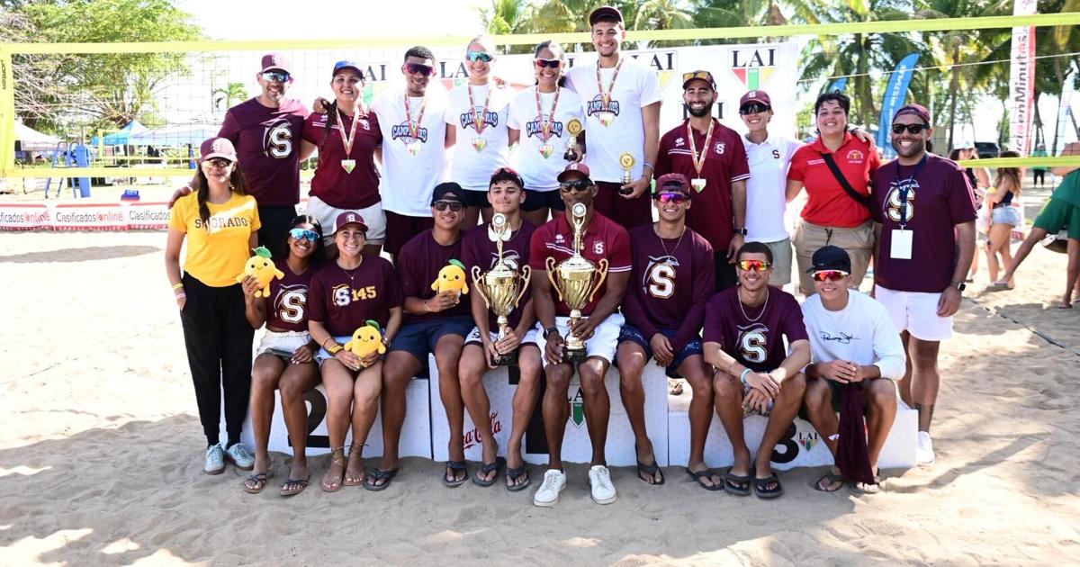 Universidad del Sagrado Corazón se corona campeón en ambas ramas del voleibol de playa