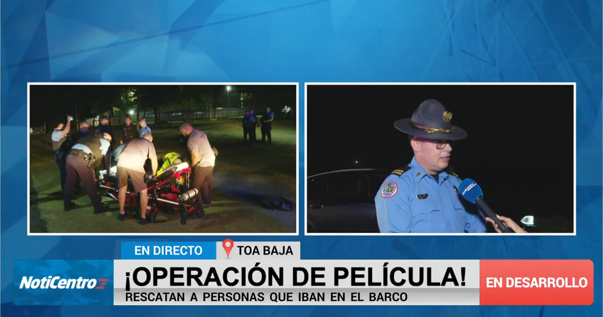 Una persona es rescatada tras volcarse embarcación en Toa Baja; algunos rescatistas son afectados