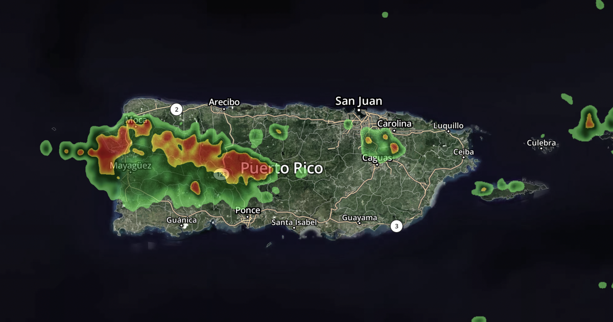 NWS amplía advertencia de inundaciones a 18 municipios del oeste y la montaña de Puerto Rico