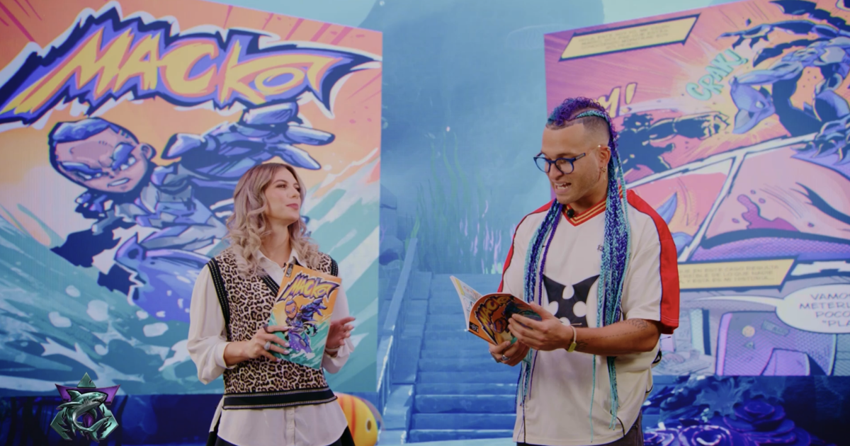Yafed "Tiburón" Marrero lanza "Macko", cómic sobre un superhéroe que protege niños en internet