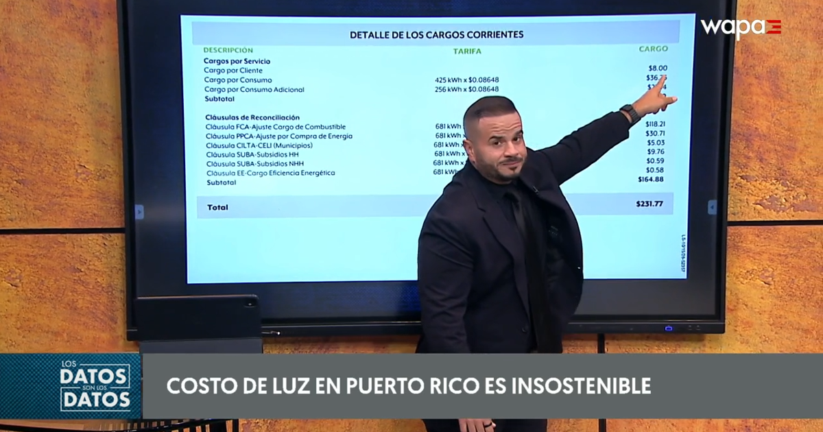 Jay Fonseca explica cómo funciona la factura de LUMA Energy ante alzas en el costo de luz