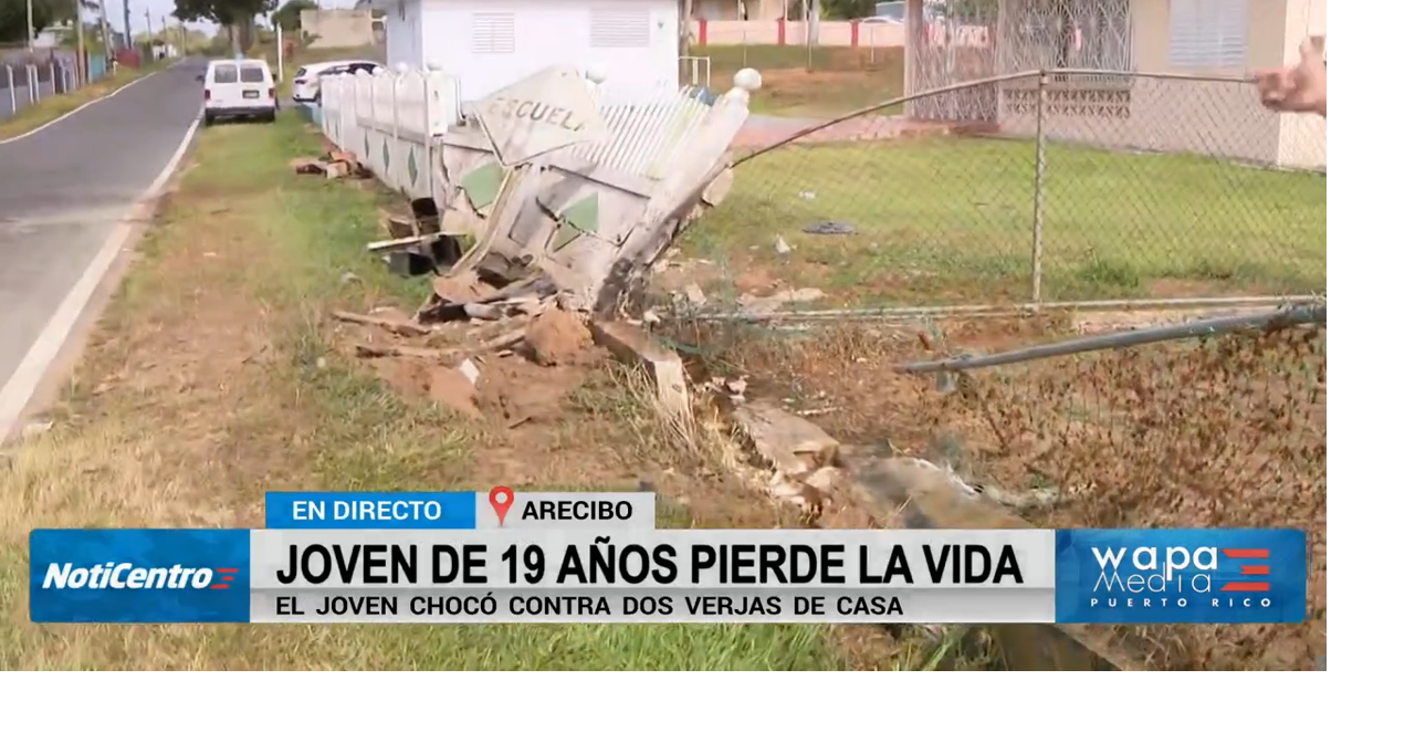 Joven de 19 años muere tras accidente de tránsito en Arecibo