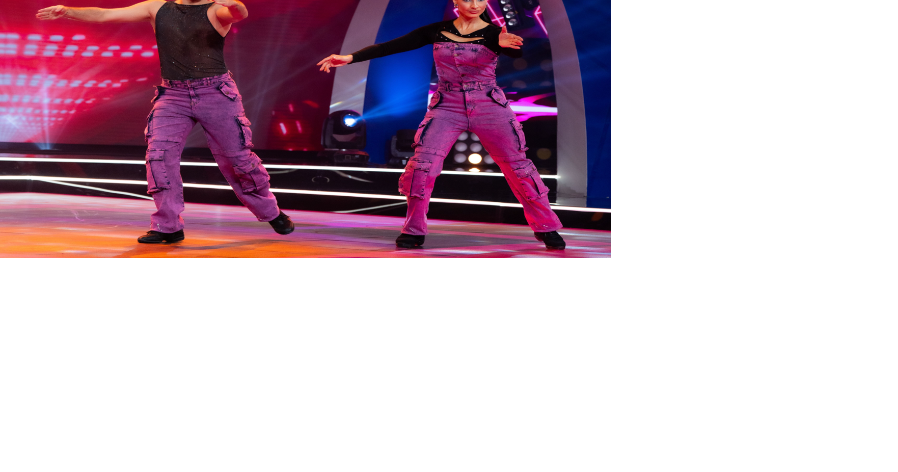 Bailarines sorprenden con distintos ritmos en noche inaugural de ¡Claro que Baila!