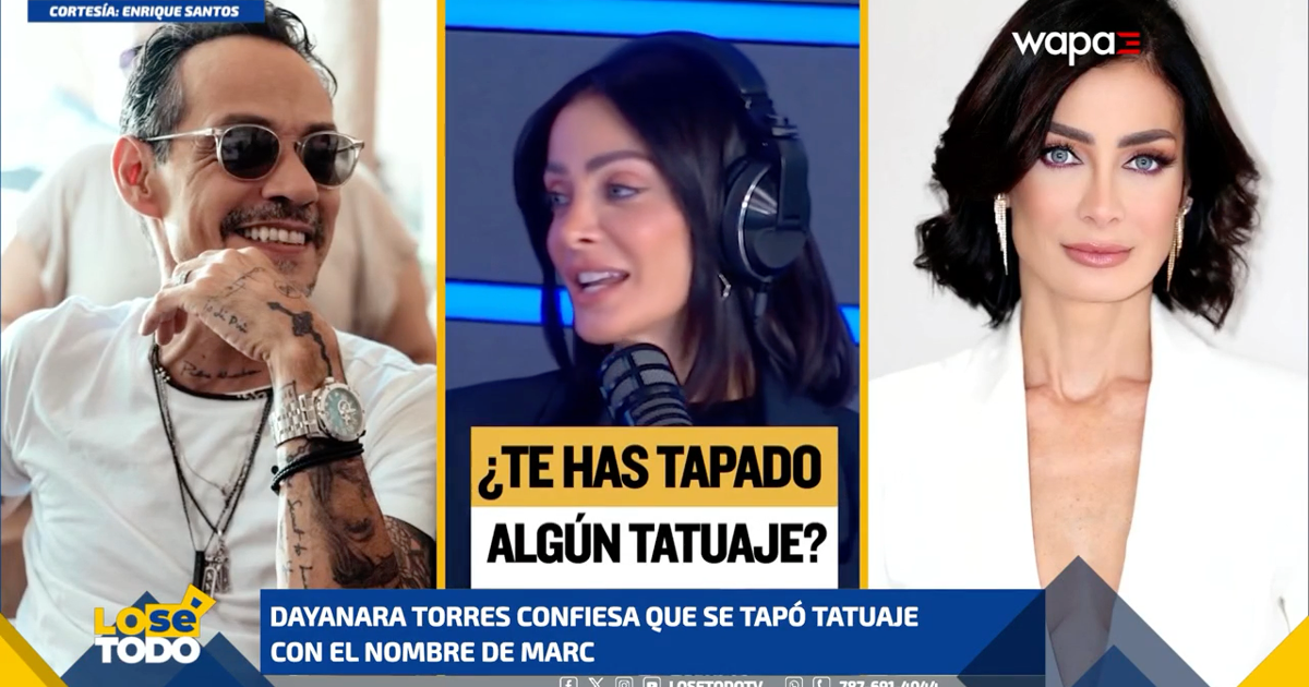 Dayanara Torres se tuvo que tapar tatuaje de Marc Anthony
