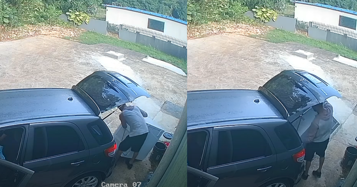 Captan en video robo de un "freezer" en gasolinera Texaco de Dorado