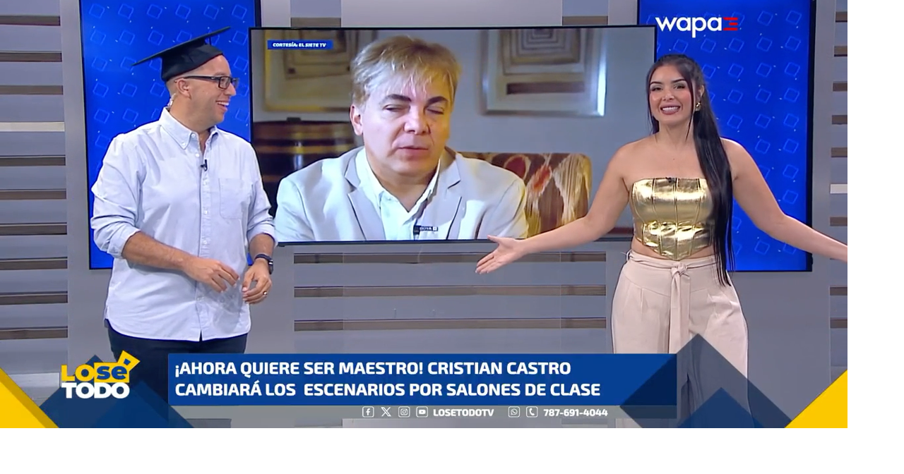 Cristian Castro ahora quiere ser maestro