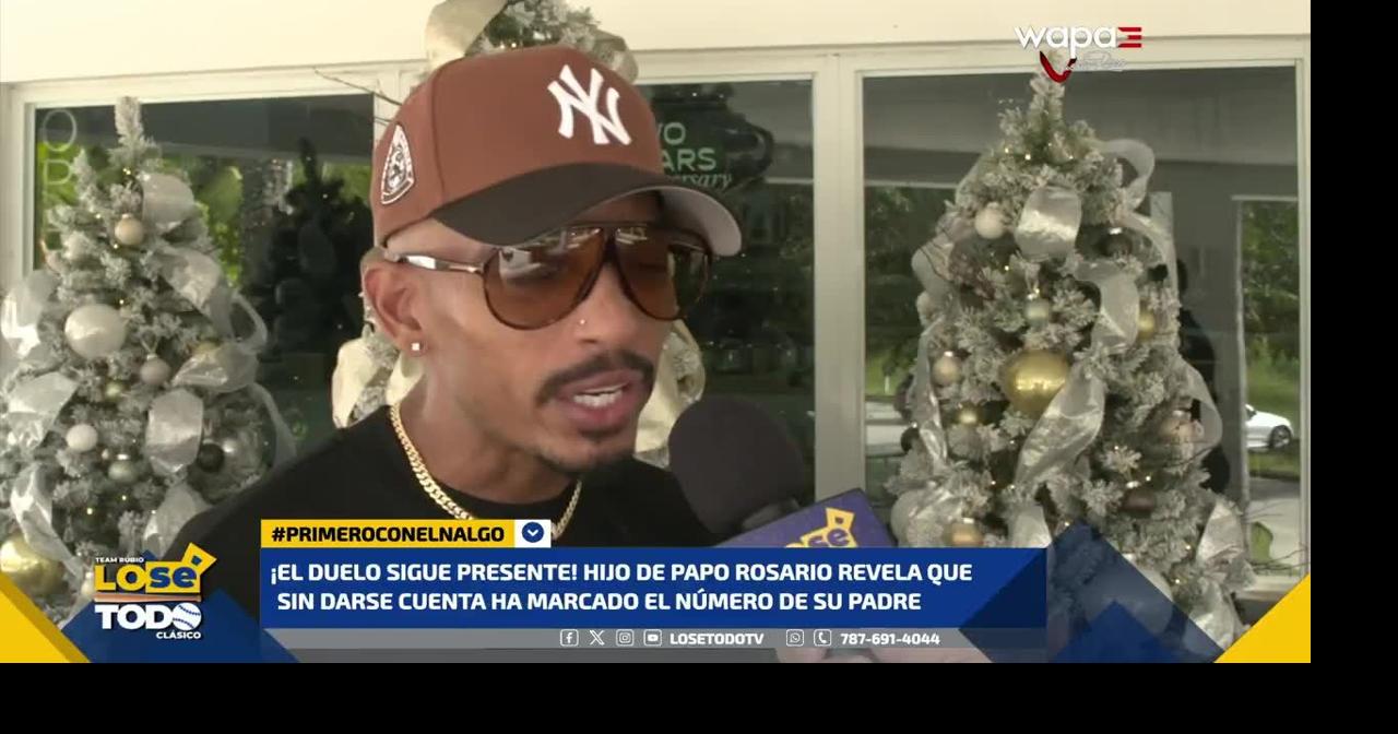 Hijo de Papo Rosario revela que sin darse cuenta ha marcado el teléfono ...