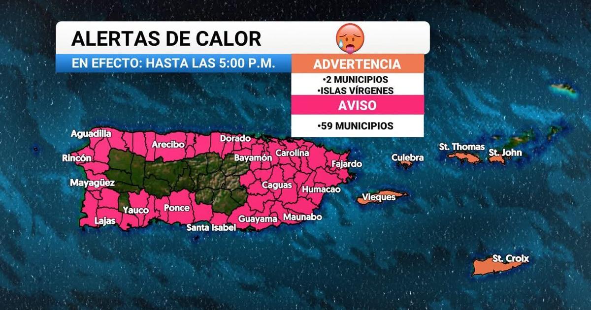 Puerto Rico bajo aviso de calor extremo con temperaturas sobre los 90°F este miércoles
