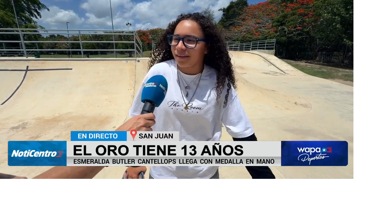 Esmeralda Butler, de 13 años, gana oro en skateboard en los Juegos Centroamericanos