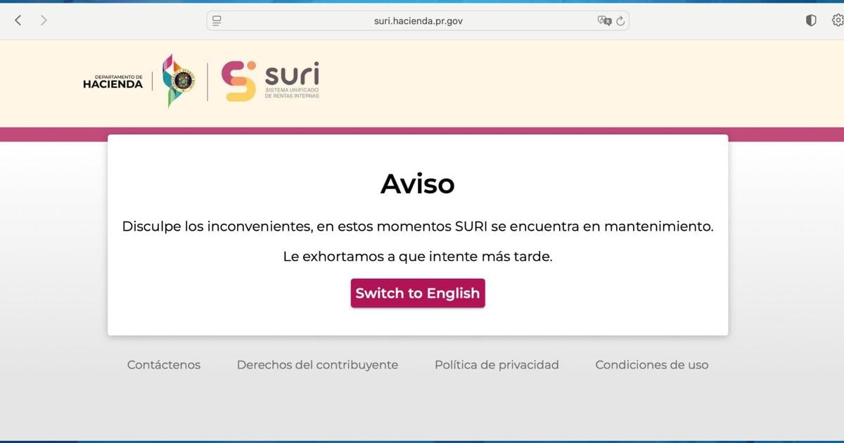 Portal de SURI falla tras reportarse que ya aparecen balances del cheque contributivo