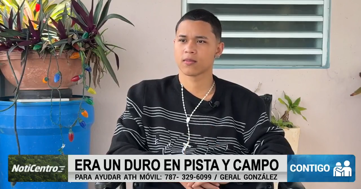 Joven atleta de Yabucoa queda en silla de ruedas tras accidente; familia solicita ayuda para tratamiento