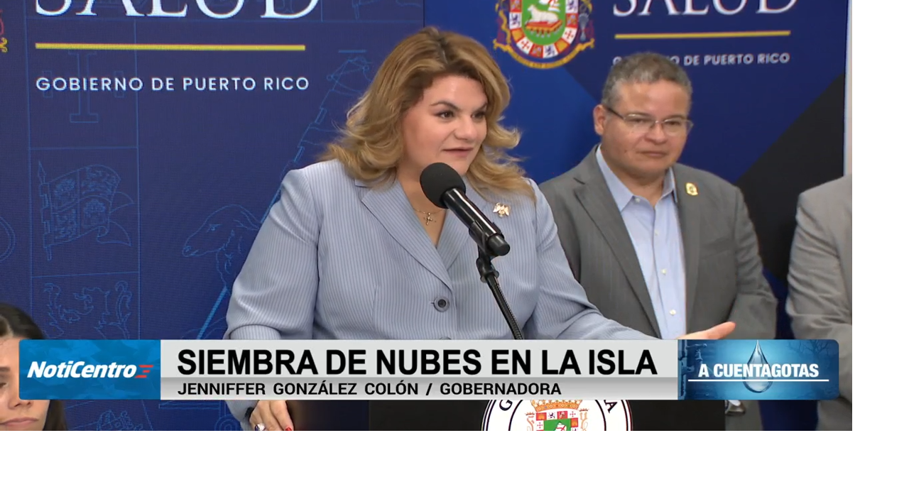 Gobernadora confía en siembra de nubes para combatir sequía en Puerto Rico