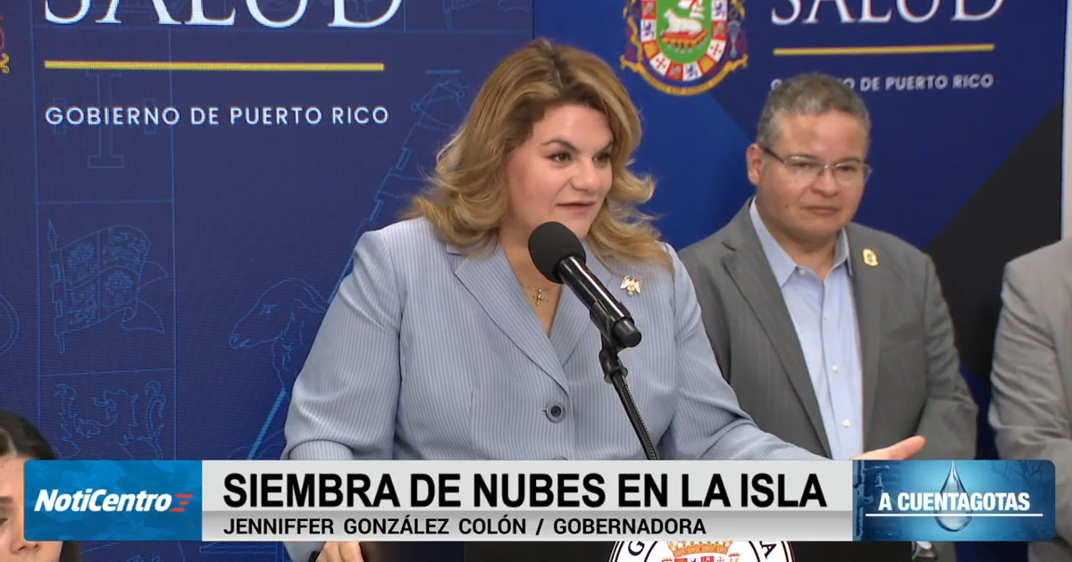 Gobernadora confía en siembra de nubes para combatir sequía en Puerto Rico