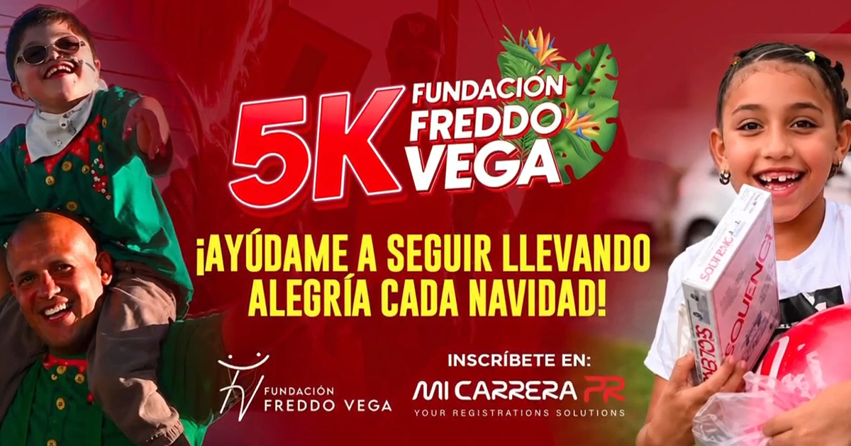 Freddo Vega organiza 5K y evento familiar en Salinas para beneficiar "Alegría pa' mi Barrio"