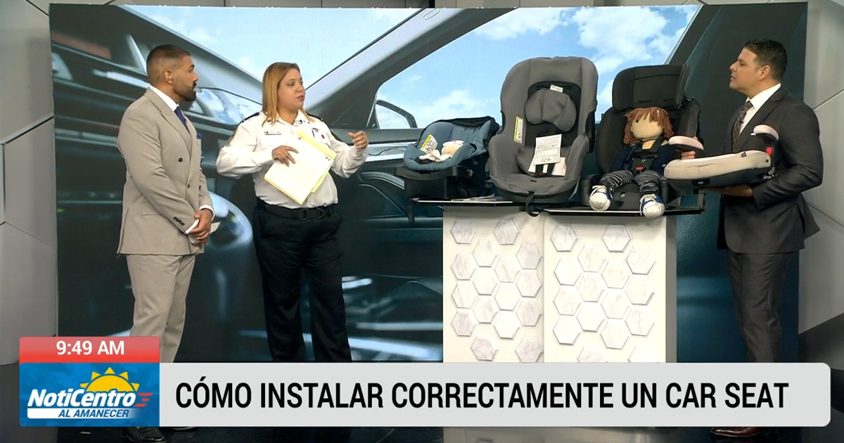Cuerpo de Bomberos orienta sobre instalación correcta de asientos protectores para niños