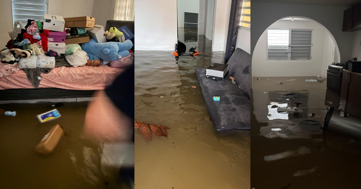 Familia en Las Piedras lo pierde todo tras inundaciones en la comunidad