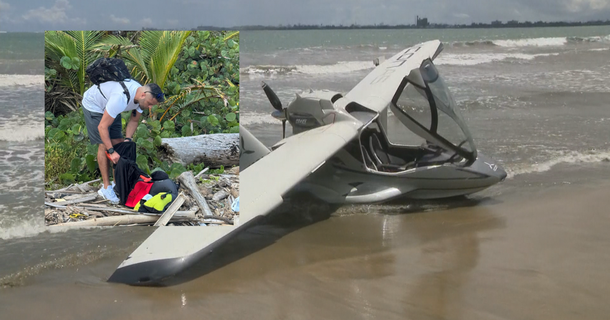 Se estrella avioneta en playa de Toa Baja, piloto rescatado y resultó ileso