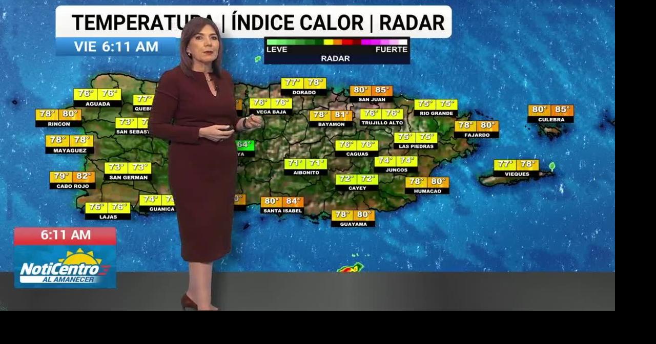 NWS emite riesgo limitado de calor para Puerto Rico al inicio del fin de semana
