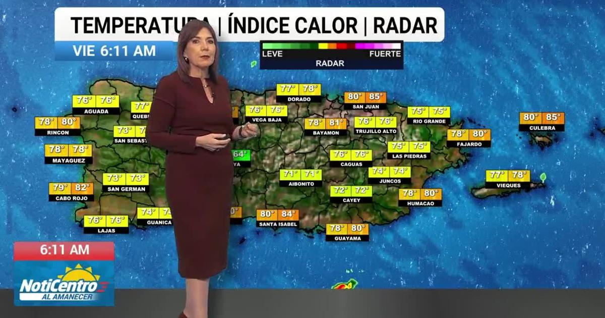 NWS emite riesgo limitado de calor para Puerto Rico al inicio del fin de semana