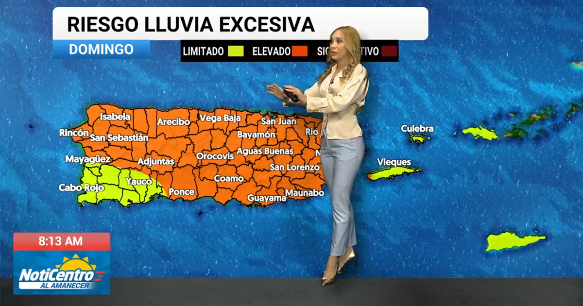 Tu Tiempo: riesgo de lluvia excesiva se mantiene elevado para el Domingo de Pascua