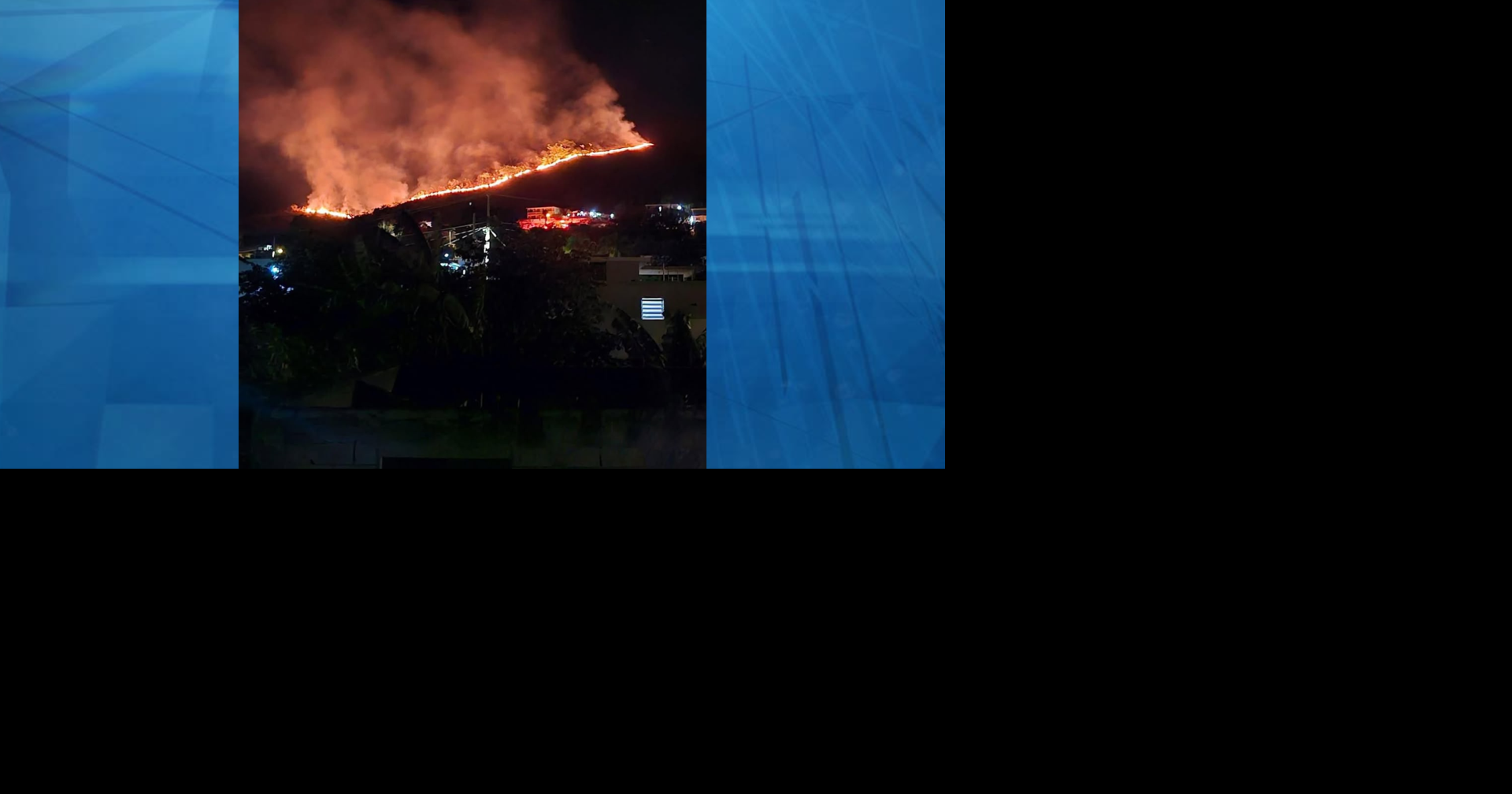 Incendio forestal afecta múltiples sectores de Sabana Grande