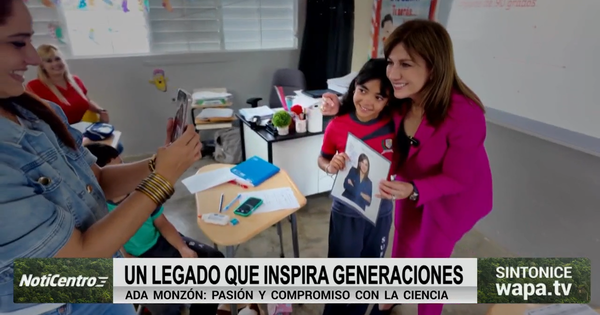 Destacamos a Ada Monzón por su compromiso con la educación en las ciencias