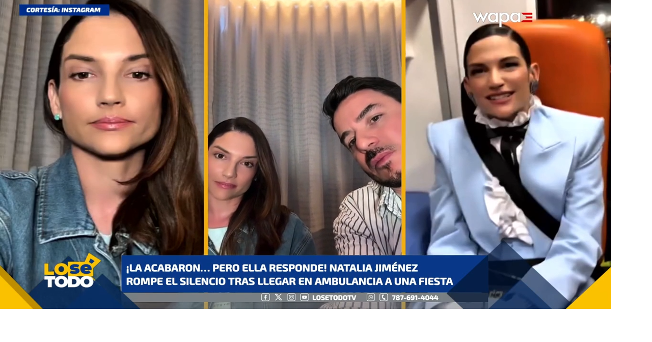Natalia Jiménez rompe el silencio tras llegar en ambulancia a una fiesta