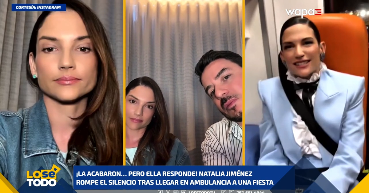 Natalia Jiménez rompe el silencio tras llegar en ambulancia a una fiesta