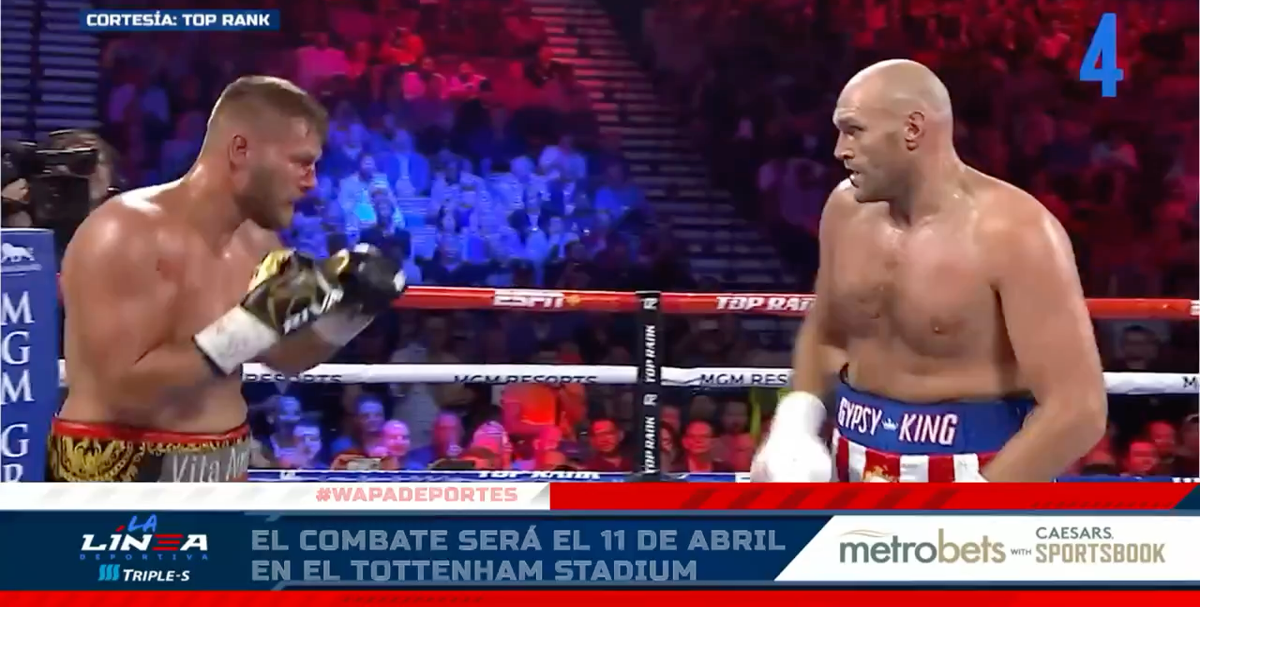 Con fecha el regreso de Tyson Fury al cuadrilátero